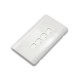 Link US-2334 Shiny Exclusive Face Plate, 4 Port With Shutter
