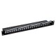 Link US-3002S Shield Unload Patch Panel 24 Port (1U) w/lable, Support 