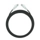 Link US-5143SS-6 Unshield CAT 6 Small O.D RJ45 UTP Patch Cord, 600 MHz, Black,  Length 3 M.