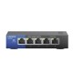 Linksys LGS105 Switch 5-Port Gigabit Ethernet Unmanaged, 10 Gbps Bandwidth, Metal Enclosure
