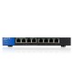 Linksys LGS108P  Switch PoE 8-Port Gigabit Ethernet Unmanaged, Total Budget 50W, 16 Gbps Bandwidth, Metal Enclosure