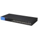 Linksys LGS528 Switch 24-Port Gigabit L3 Managed + 2 Port Gigabit Ethernet + 2 Port Gigabit SFP/RJ45 Combo, Metal Enclosure