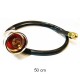 CAB-NM-200-RP-SMA-M-50cm  Low Loss200 Cable (LLC200) N-Type male To RP-SMA male, 50Cm.