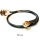 CAB-NM-200-RP-SMA-M-50cm  Low Loss200 Cable (LLC200) N-Type male To RP-SMA male, 50Cm.
