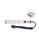 MAP M7-00004 Power Distribution Unit 4 Universal (PDU) Outlet 2M., Line Suppression
