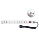 MAP M7-00010 Power Distribution Unit 10 Universal (PDU) Outlet 3M., Line Suppression