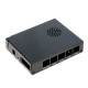 MikroTik RB450Gx4 Router 5-Port Gigabit Ethernet, Fast AR7161 680MHz Atheros CPU, 1-Port DB9 RS232C, MikroTik RouterOS Level5 license
