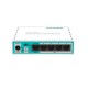 MikroTik RB750r2 (hEX lite) Router 5-Port 10/100Mbps, Small plastic case, CPU 850MHz, RAM 64MB RouterOS L4