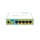 MikroTik RB750UPr2 (hEX PoE lite) Router 5-Port 10/100Mbps, Small plastic case, CPU 650MHz, RAM 64MB RouterOS L4
