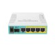 Mikrotik RB960PGS (hEX PoE)  Router 5-Port Gigabit Ethernet with 4-Port PoE output, 800MHz CPU, 128MB RAM, RouterOS L4