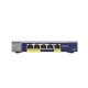 Netgear GS105PE 5-Port Gigabit PoE Managed Plus Switch, 2 x 802.af PoE pass-through