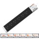 Syndome Power Care PC-65 Smart-Plug 6 Outlets, 2500Watt 10 Amps.(Max), Length Cable 5 meter, Black