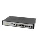 Link PSG-5008 Manged Switch L2 PoE 8-Port Gigabit Ethernet (80W), 8 GE (PoE) + 2 SFP (GE)
