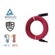 Link CB-5054R-10 Path Cord Solar Cable, 4.0 mm², 10 M. Red Color w/Sealed Pakaging								