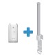 Ubiquiti R5AC-Lite-AMO-5G13-SET airMAX AP BaseStation 1-5 Km. Freq 5GHz, Omni Ant 13dBi 2x2 MIMO, Hi-Power  25dBm (316mW), 1-Port 10/100/1000 Ethernet