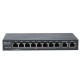 Reyee RG-EG210G-P Cloud Managed Router Multi-WAN Load Balancing Support , 10 Gigabit Ethernet  Ports (WAN/LAN), 8 PoE/PoE+ ports 70W PoE Power budget, Throughput 1Gbps, Free Cloud Management