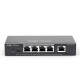Reyee RG-ES205GC-P 5-Port Gigabit Smart Cloud Mananged PoE Switch, including  4 PoE/POE+ Ports, 54W PoE Power Budget, Desktop Steel Case