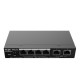 Reyee RG-ES206GC-P 6-Port Gigabit Smart Cloud Mananged PoE Switch, including  4 PoE/POE+ Ports, 54W PoE Power Budget, Desktop Steel Case