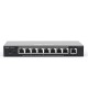 Reyee RG-ES209GC-P 9-Port Gigabit Smart Cloud Mananged PoE Switch, including  8 PoE/POE+ Ports, 120W PoE Power Budget, Desktop Steel Case