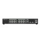 Reyee RG-ES220GS-P 20-Port Gigabit Smart Cloud Managed PoE Switch, including 16 PoE/POE+ Ports, 250W PoE Power Budget, + 2 x RJ45 Port + 2 x SFP Gigabit Port, Unique Value for CCTV Network, Rack-mountable Steel Case