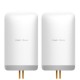 Reyee RG-EST350 V2 Point-to-Point WiFi Link 3-5Km. 802.11ac, Freq 5GHz Hi-Speed 867Mbps, Power 26dBm, Ant 15dBi 2x2 MIMO With 2GE ports, IP54 Weatherproof,Support eWeb and Ruijie Cloud management,  24V PoE adapter included, (1 set มี 2 ตัว )