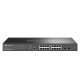 tp-link SG3218XP-M2 Omada 16-Port 2.5G and 2-Port 10GE SFP+ L2+ Managed Switch with 8-Port PoE+ (240 W PoE Budget),  Centralized Cloud Management, Rack Mountable