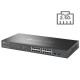 tp-link SG3218XP-M2 Omada 16-Port 2.5G and 2-Port 10GE SFP+ L2+ Managed Switch with 8-Port PoE+ (240 W PoE Budget),  Centralized Cloud Management, Rack Mountable