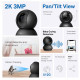 tp-link Tapo C211 3MP Indoor Pan/Tilt 2K Ultra-High-Definition Video Home Security Wi-Fi Camera, Two-Way Audio, IR LED (30 ft / 10 m), Black Colour