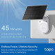 tp-link Tapo C410 KIT 3MP Solar-Powered Security Camera Kit 2K High-Definition, 1 × Tapo C410, 1 × Tapo A201, Color Night Vision, 2.4 GHz Wi-Fi, 850 nm IR LED (30 ft / 9.1 m), IP65 Weatherproof