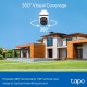 tp-link Tapo C510W 3MP Outdoor Pan/Tilt Security Wi-Fi Camera, 2K Resolution (2304× 1296 px), Full-Color Night Vision, Two-Way Audio, IP65 Weatherproof