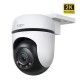 tp-link Tapo C510W 3MP Outdoor Pan/Tilt Security Wi-Fi Camera, 2K Resolution (2304× 1296 px), Full-Color Night Vision, Two-Way Audio, IP65 Weatherproof