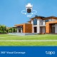 tp-link Tapo C520WS 4MP Outdoor Pan/Tilt Security Wi-Fi Camera, 2K QHD (2560 × 1440 px), Two-Way Audio, IP66 Weatherproof, Wired/Wireless Networking, IR LED up to 98 ft. (30m.) Starlight Color Night Vision