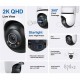 tp-link Tapo C520WS 4MP Outdoor Pan/Tilt Security Wi-Fi Camera, 2K QHD (2560 × 1440 px), Two-Way Audio, IP66 Weatherproof, Wired/Wireless Networking, IR LED up to 98 ft. (30m.) Starlight Color Night Vision
