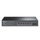 tp-link TL-SG2210MP 10-Port JetStream Gigabit Smart Switch with 8-Port PoE+ (802.3at/af) PoE Power Budget 150 W, 2× 100/1000 Mbps SFP Slots, VLAN, QoS, IGMP Snooping Support, Rack-Mountable/Desktop Steel Case