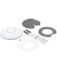 Ubiquiti U6 Enterprise + U-PoE+ WiFi 6E Access Point with 10 spatial streams and 6 GHz (2.4/5/6 GHz bands), 4x4 MU-MIMO, Support 10.2 Gbps, 2.5GbE RJ45 Port, PoE+, 48V 0.5A PoE adapter Support