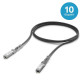 Ubiquiti UACC-DAC-SFP10-3M 10G SFP+ Direct Attach Cable with a 10 Gbps max data rate., Supported data rates: 10 / 1 Gbps, Compatible with SFP+ and SFP interfaces, 3 M.