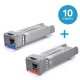 Ubiquiti UACC-OM-SM-10G-S-2 10G SFP+ BiDi Transceiver Wavelength 1270/1330nm Single LC Connector, 10 Km. Single-Mode (2-Pack)