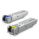 UBiQUiTi UACC-OM-SM-1G-S-2 UFiber SFP Single-Mode BiDi Fiber Module Transceiver Wavelength 1550/1310nm Single LC Connector, 3 Km. (2-Pack)