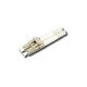 Link UF-0002D  LC Duplex Multimode, Lvory, Zirconia Fiber Optic Connector, Beige Boot 0.9 mm, 3.0 mm diameter Cable