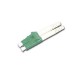 Link UF-0002DSM/APC LC/APC Duplex  Singlemode, Green, Zirconia Fiber Optic Connector, Beige Boot 0.9 mm, 3.0 mm diameter Cable