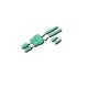 Link UF-0006SM/APC  SC/APC Duplex Singlemode, Zirconia Connector, Green Boot 0.9 mm,  3.0 mm. diameter Cable
