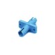 Link UF-0044SQ  ST Fiber Optic Adapter, Single-mode Coupling, Flange Type, Ceramic Sleeve, Blue Housing