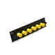 Link UF-2188SM Fiber Optic 6 FC Snap-In Adapter Plate (SM & MM.)