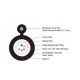 Link UFC9506OI Fiber Optic 6 Core OS2 9/125 μm Single-Mode Outdoor/Indoor Cable, Drop Wire, LSZH-FR