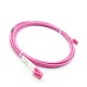 Link UFP322D31-05 Fiber Optic LC-LC Patch Cord OM4, Duplex Multi-mode, (3.0 mm Jacket)/UPC-UPC, Lengths 5 m. 