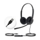 Yealink UH34 Lite Dual Teams Headset with Microphone Noise-Cancelling, USB, Foamy ear cushions, Teams
