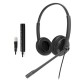 Yealink Wired Headset UH34 SE Dual Teams, Leather Ear Cushions, Noise-Canceling Microphone, USB-A 2.0, wired headset, plug and play
