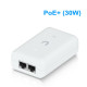 Ubiquiti U-PoE+ PoE Adapter 48V DC (30W), Output Voltage 48V DC @ 0.65A, Gigabit 10/100/1000 Mbps, Surge, Peak Pulse, and Overcurrent Protection
