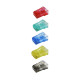 Link US-1062A-X CAT6 New RJ45 Crystal Plug, Transparent X=2Red/3Green/4Blue/5Yellow/6Black (10 Pcs/Pkg.)