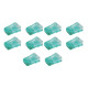 Link US-1062A-X CAT6 New RJ45 Crystal Plug, Transparent X=2Red/3Green/4Blue/5Yellow/6Black (10 Pcs/Pkg.)